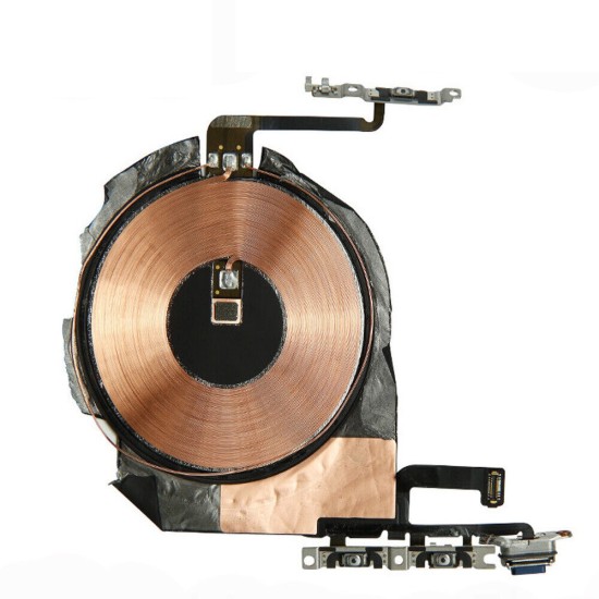 Replacement Power Volume Mute + Wireless Charger Flex for iPhone 12 Pro Max