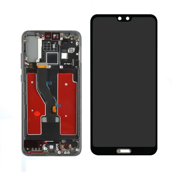 Replacement OLED With Frame Touch Screen For Huawei P20 Pro Black