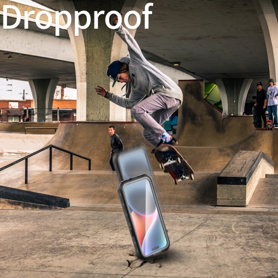 Redpepper Professional Waterproof Dot Series Case For iPhone 15 Black