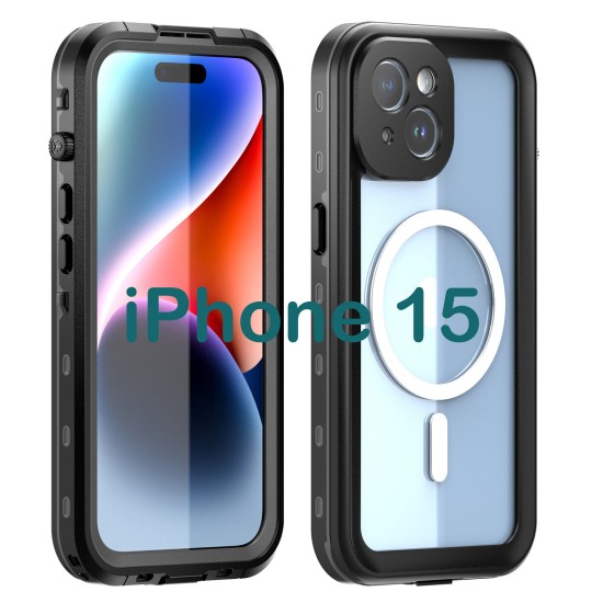 Redpepper Professional Waterproof Dot Series Case For iPhone 15 Black