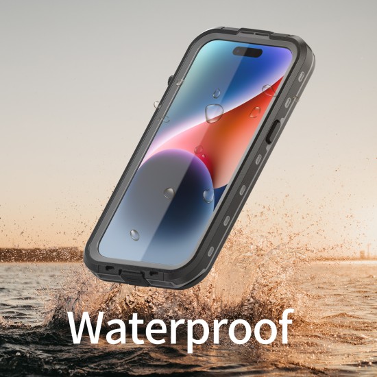 Redpepper Professional Waterproof Dot Series Case For iPhone 15 Black