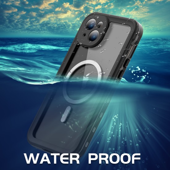 Redpepper Professional Waterproof Dot Series Case For iPhone 15 Plus Black