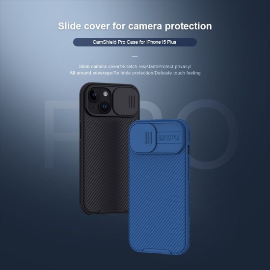 Nillkin Camshield Pro Case For iPhone 15 Plus 6.7 Black