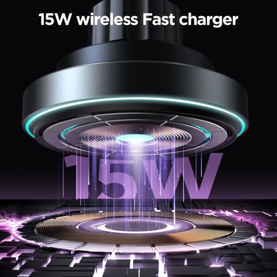 Joyroom JR-ZS240 Pro magnetic wireless car charger Black