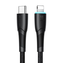 Joyroom SA32-CL3 Starry Series 30W Fast Charging Data Cable (Type-C to Lightning) 1m Black