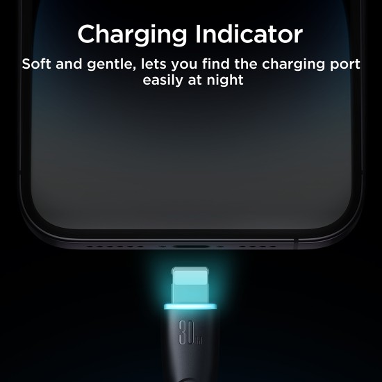 Joyroom SA32-CL3 Starry Series 30W Fast Charging Data Cable (Type-C to Lightning) 1m Black