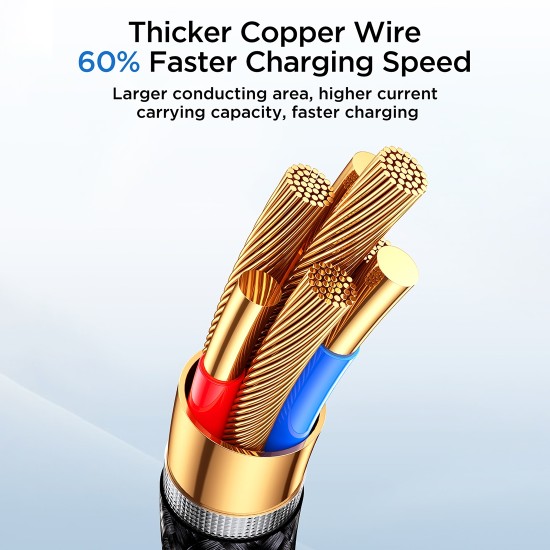 Joyroom SA32-CL3 Starry Series 30W Fast Charging Data Cable (Type-C to Lightning) 1m Black