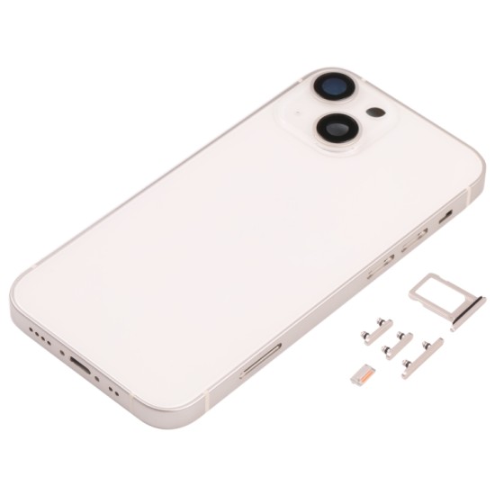 Replacement Back Glass Housing Frame Cover for iPhone 13 Mini White