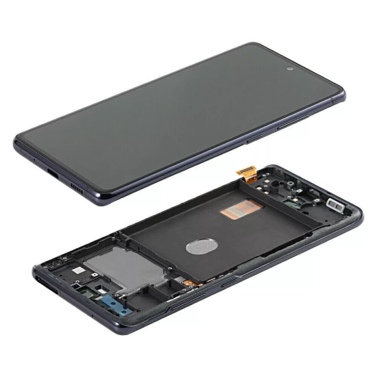 Replacement Full OLED With Frame for Samsung S20FE Black