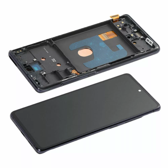Replacement Full OLED With Frame for Samsung S20FE Black