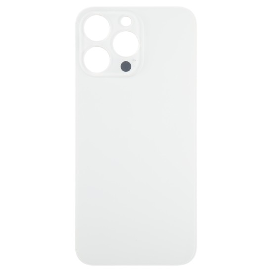 Big Hole | iPhone 15 Pro | Replacement Back Glass | White Titanium