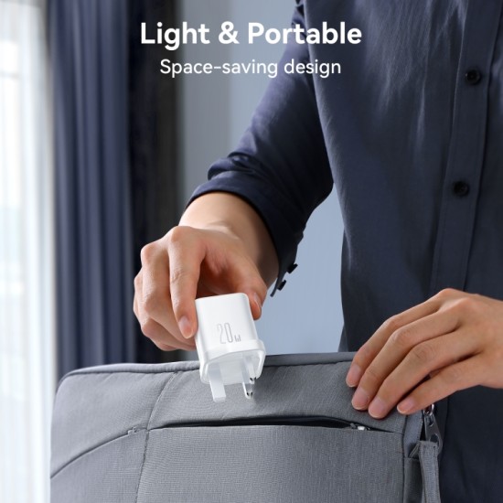 Joyroom JR-TCF21 20W Dual-Port (A+C) Charger White (UK)