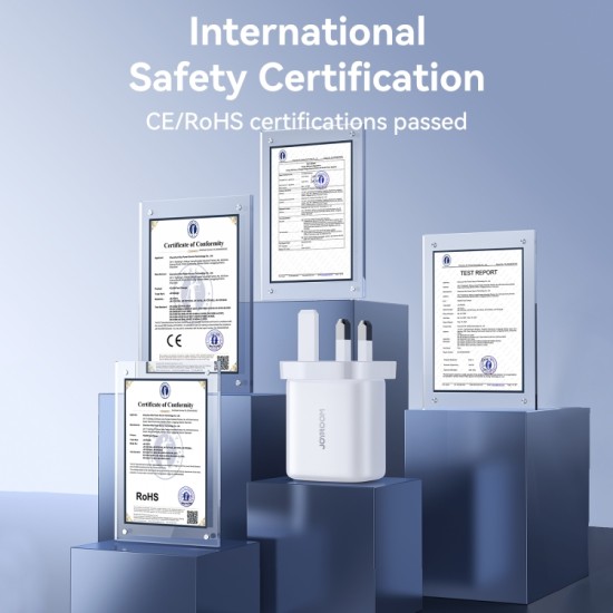 Joyroom JR-TCF21 20W Dual-Port (A+C) Charger White (UK)