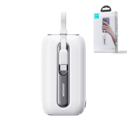 Joyroom JR-L012 Colorful Series 22.5W mini Power Bank with Dual Cables 10000mAh-White