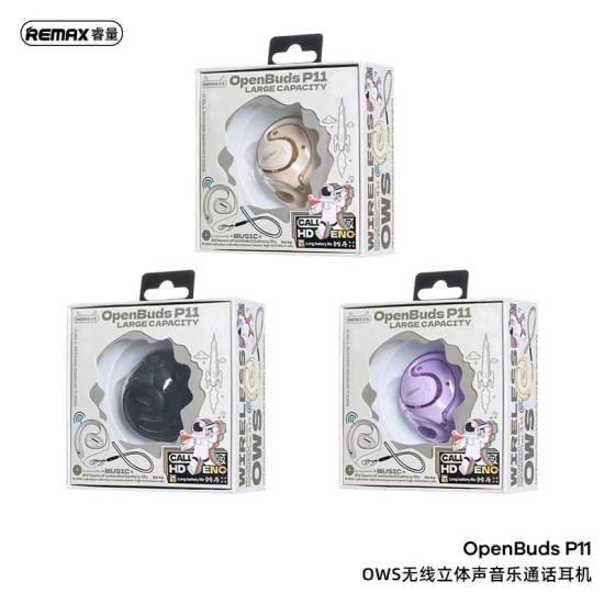 REMAX OpenBuds P11 OWS Wireless Stereo Earbuds for Call&Music Beige REMAX OpenBuds P11 OWS Wireless Stereo Earbuds for Call&Music Beige