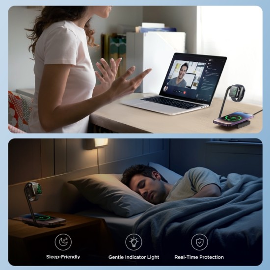 Joyroom | JR-WQN05 | 2 in 1 Foldable Wireless Charger | Black