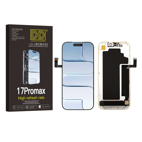 DD | Replacement Touch Screen | Hard OLED | For iPhone 17 Pro Max | Black