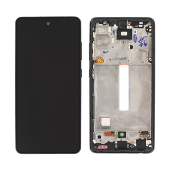 Replacement Full OLED With Frame for Samsung A52 A525F Black