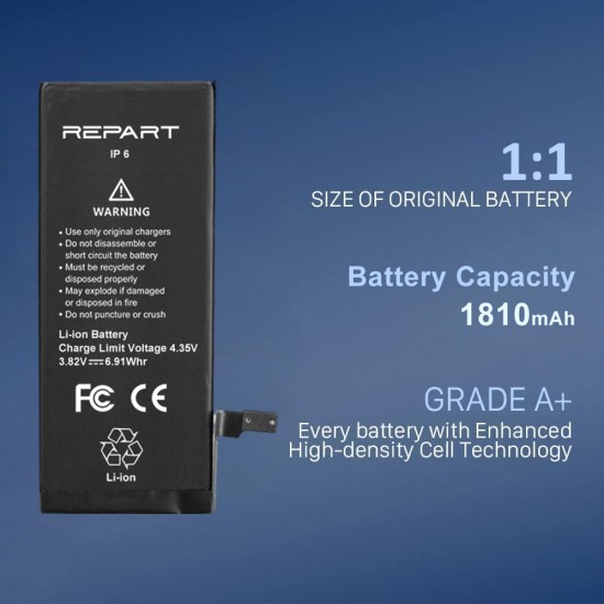 REWA - REPART | Replacement Battery | For iPhone 6
