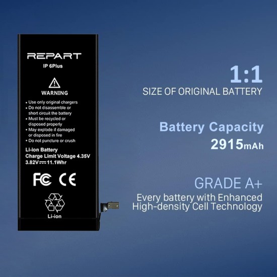 REWA - REPART | Replacement Battery | For iPhone 6 Plus