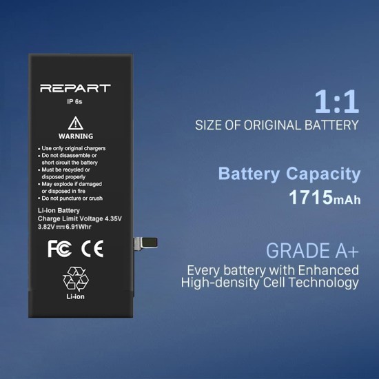 REWA - REPART | Replacement Battery | For iPhone 6s REWA - REPART | Replacement Battery | For iPhone 6s