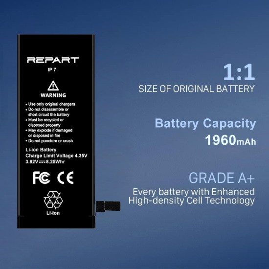 REWA - REPART | Replacement Battery | For iPhone 7