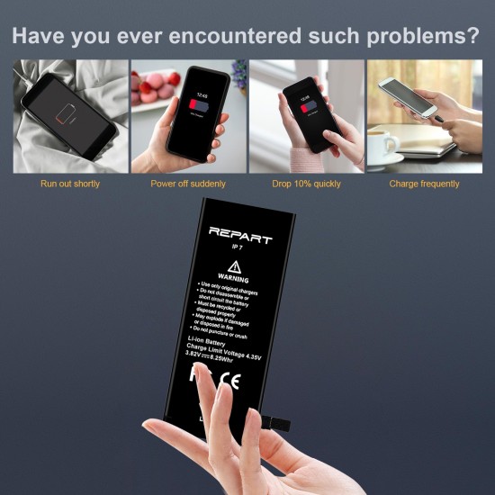 REWA - REPART | Replacement Battery | For iPhone 7