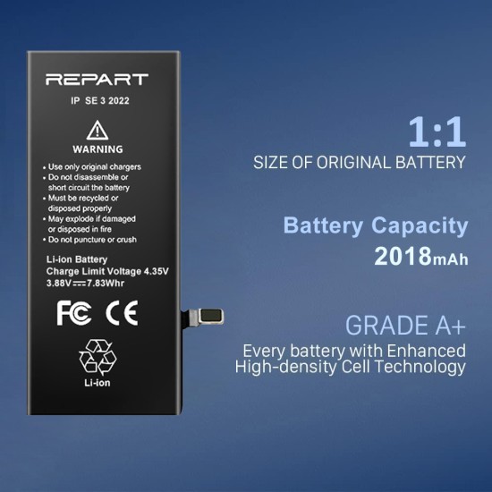REWA - REPART | Replacement Battery | For iPhone SE 3