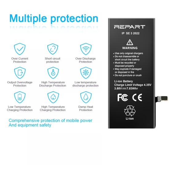 REWA - REPART | Replacement Battery | For iPhone SE 3