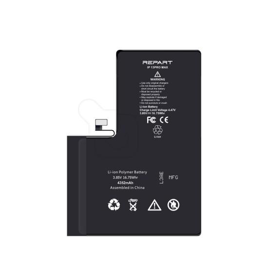 REWA - REPART | Replacement Battery | For iPhone 13 Pro Max REWA - REPART | Replacement Battery | For iPhone 13 Pro Max