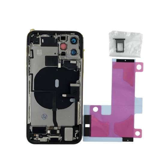 Replacement Original Rear Housing With Parts+Battery Glue For iPhone 11 Pro Max Black