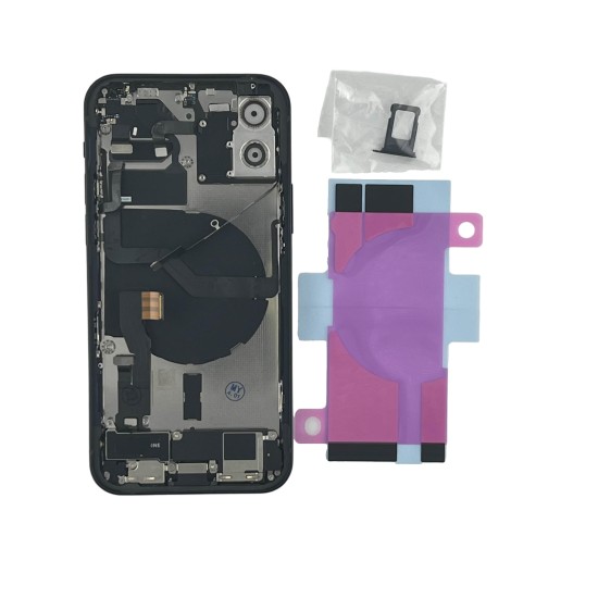 Replacement Original Rear Housing with Parts+Battery Glue For iPhone 12 Purple
