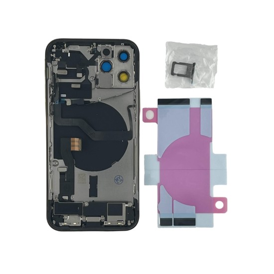 Replacement Original Rear Housing With Parts+Battery Glue For iPhone 12 Pro Blue