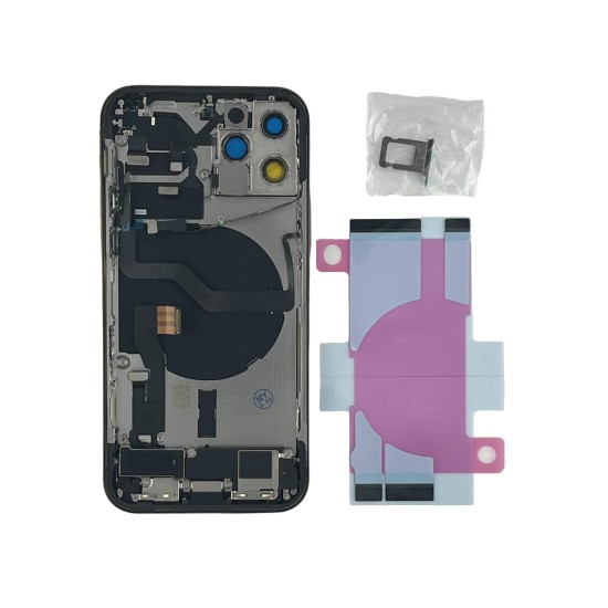Replacement Original Rear Housing With Parts+Battery Glue For iPhone 12 Pro Max Gold