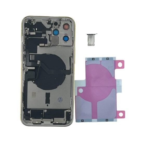Replacement Original Rear Housing With Parts+Battery Glue For iPhone 12 Pro Max White