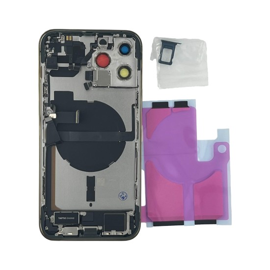 Replacement Original Rear Housing With Parts+Battery Glue For iPhone 13 Pro Max Black