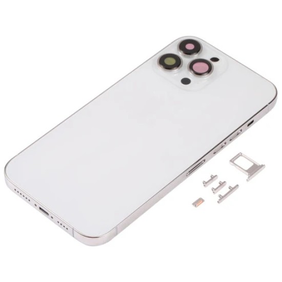 Replacement Original Rear Housing With Parts+Battery Glue For iPhone 13 Pro Max White