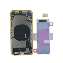 S+ Grade | Replacement Back Housing Assembly | For iPhone XR | with logo& CE Mark | Yellow S+ Grade | Replacement Back Housing Assembly | For iPhone XR | with logo& CE Mark | Yellow