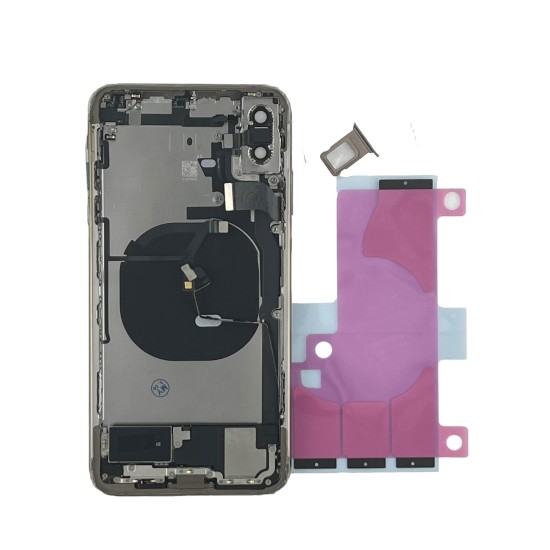 ip XS max Back Housing Assembly- with logo& CE Mark S+ Grade - Space Grey ip XS max Back Housing Assembly- with logo& CE Mark S+ Grade - Space Grey