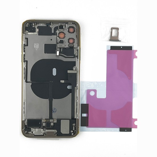 ip 11 Pro max Back Housing Assembly- with logo& CE Mark S+ Grade - Gold