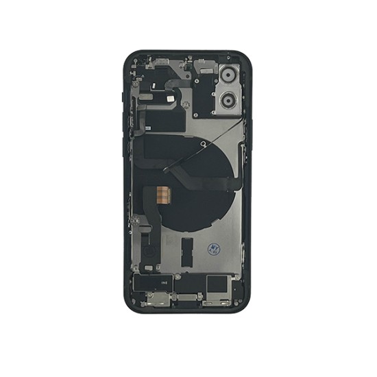 ip 12 Back Housing Assembly- with logo& CE Mark S+ Grade - Black