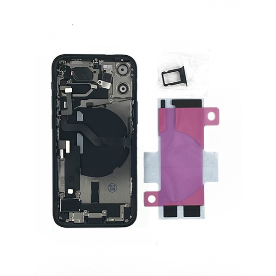 ip 12 mini Back Housing Assembly- with logo& CE Mark S+ Grade - Black