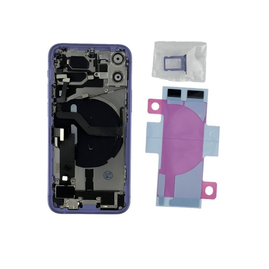 S+ Grade | Replacement Back Housing Assembly | For iPhone 12 Mini | with logo& CE Mark | Blue