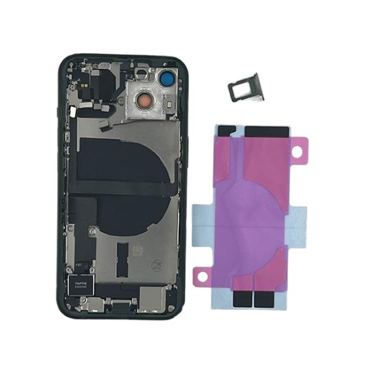 ip 13 Pro Back Housing Assembly- with logo& CE Mark S+ Grade - Blerra Blue