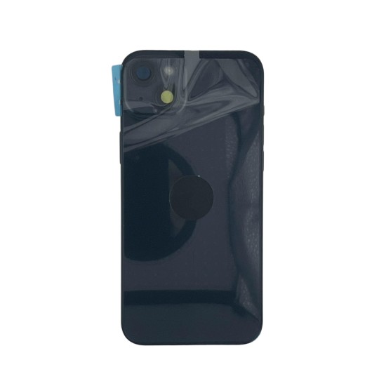 ip 14 Plus Back Housing Assembly- with logo& CE Mark S+ Grade - midnight black