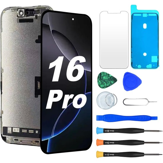 Replacement DD Soft OLED No IC for iPhone 16 Pro Black