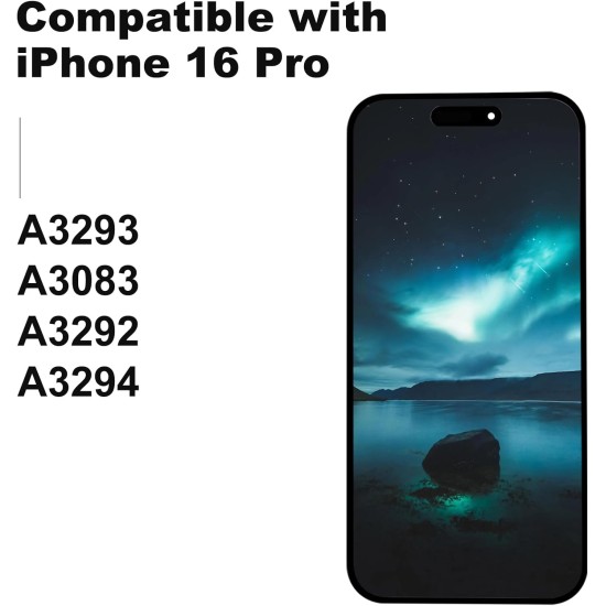 Replacement DD Soft OLED No IC for iPhone 16 Pro Black