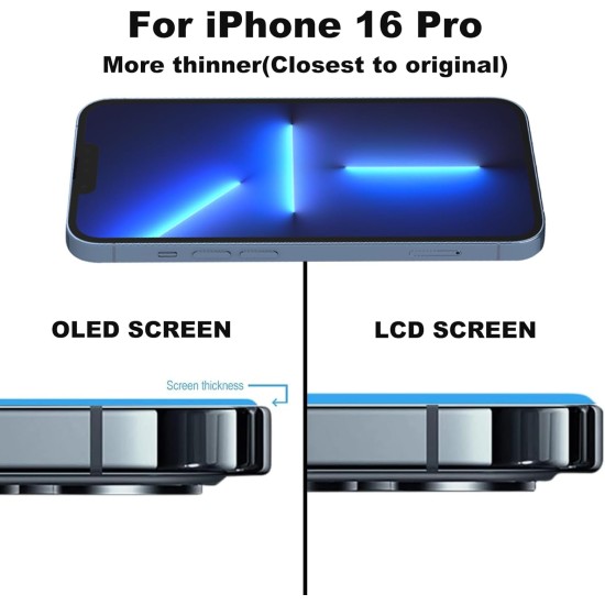 Replacement DD Soft OLED No IC for iPhone 16 Pro Black