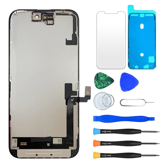 DD | Replacement Soft OLED | For iPhone 16 | IC Removable | Black