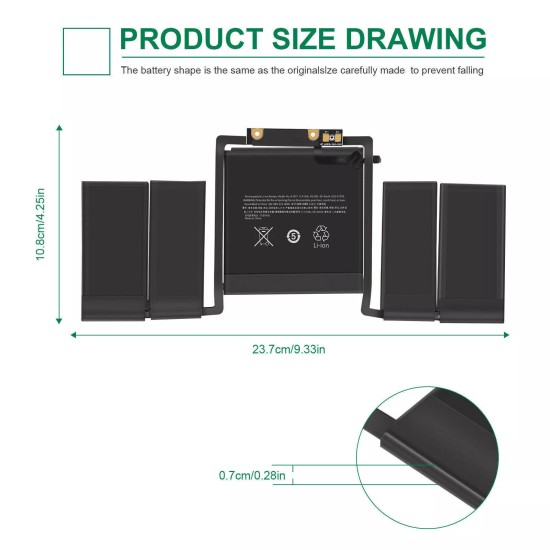 Replacement A+ Battery For Macbook Pro 13